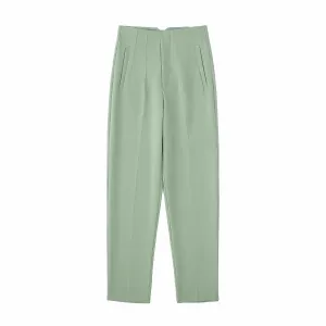 2 PCS Anti Wrinkle Sustainable Official Green Suit Trousers