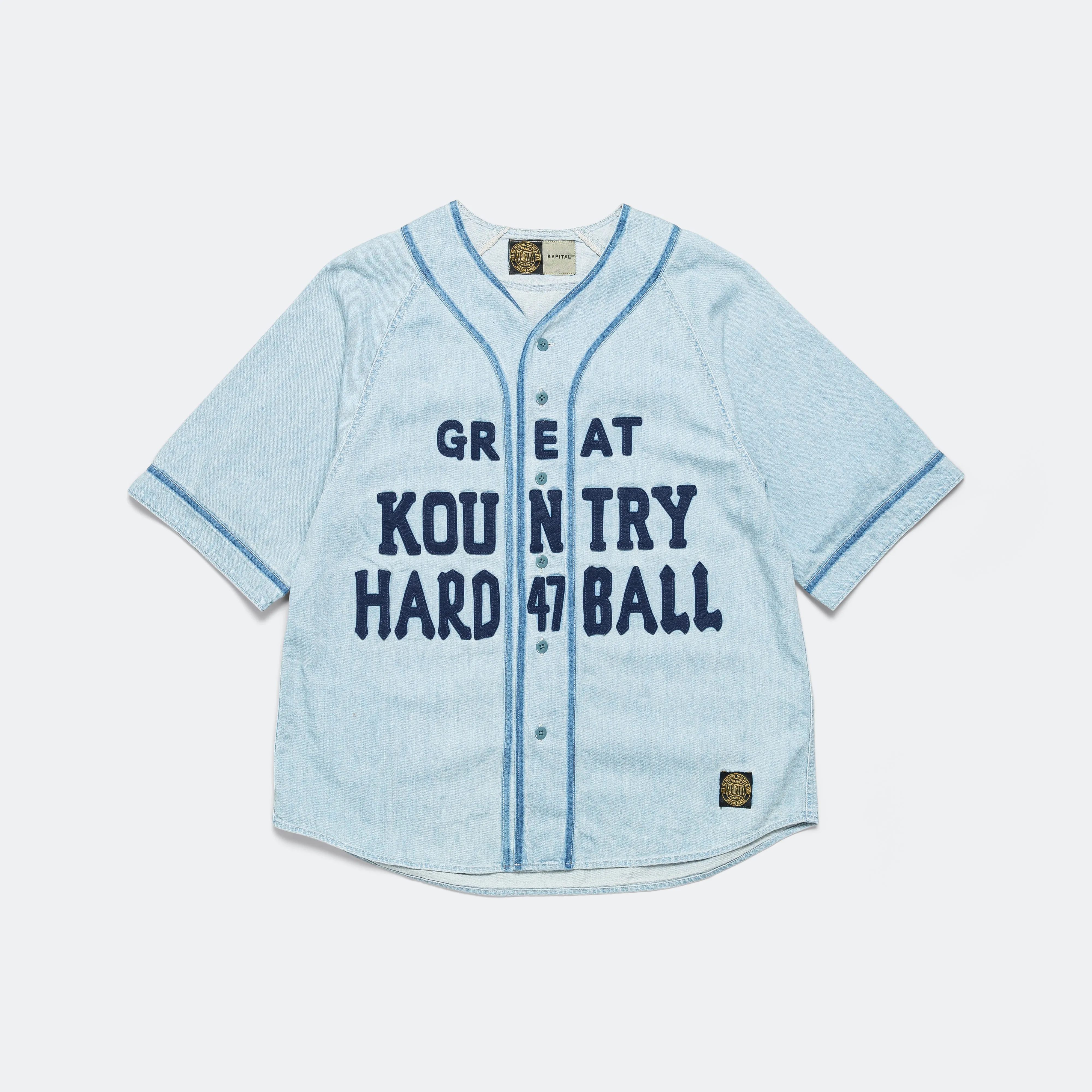 8oz Denim GREAT KOUNTRY Baseball Shirt - Pro