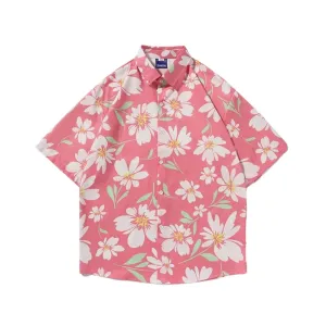 “American Pink Floral Resort” Shirts