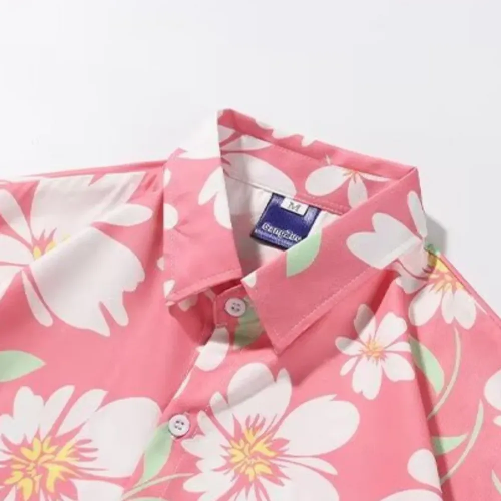 “American Pink Floral Resort” Shirts