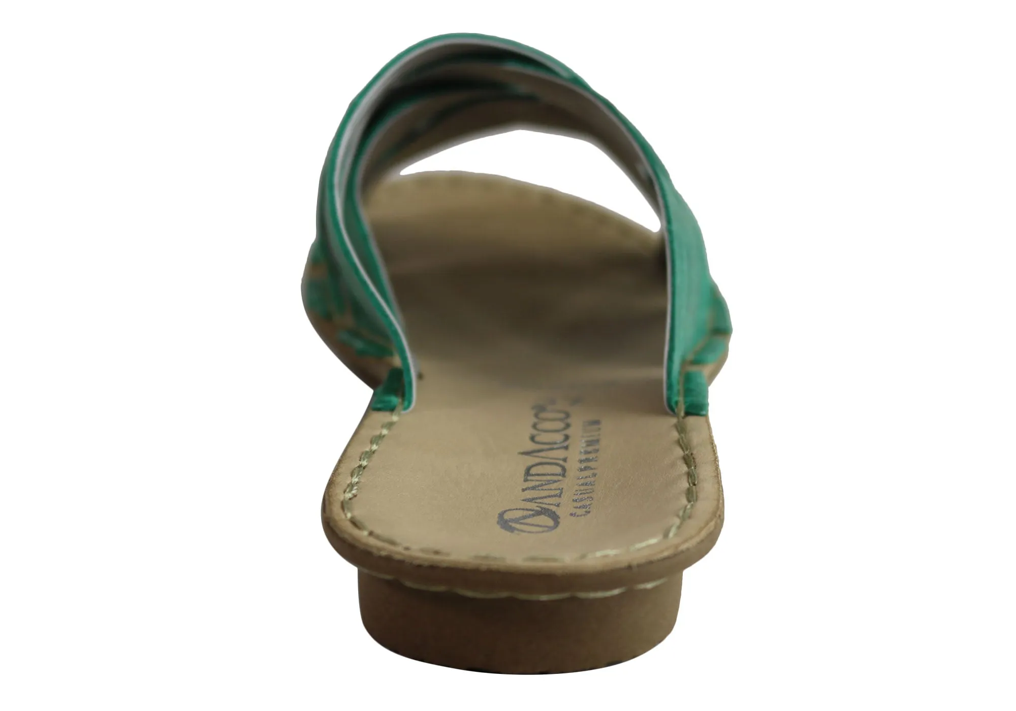 Andacco Memba Womens Comfortable Leather Slide Sandals Made In Brazil