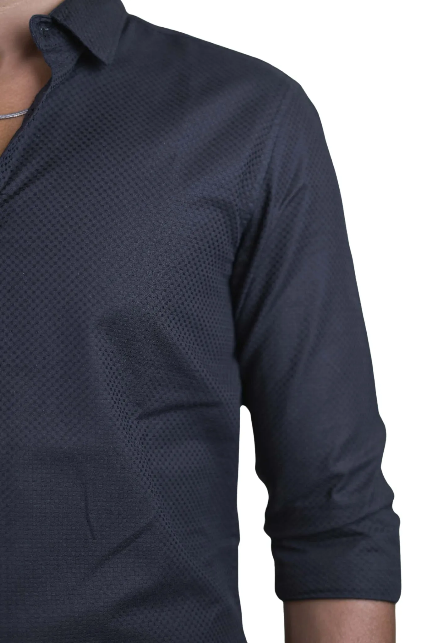 Black Urban Grid Shirt