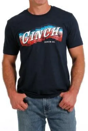 Cinch Classic Logo Tee ~ Heather Navy