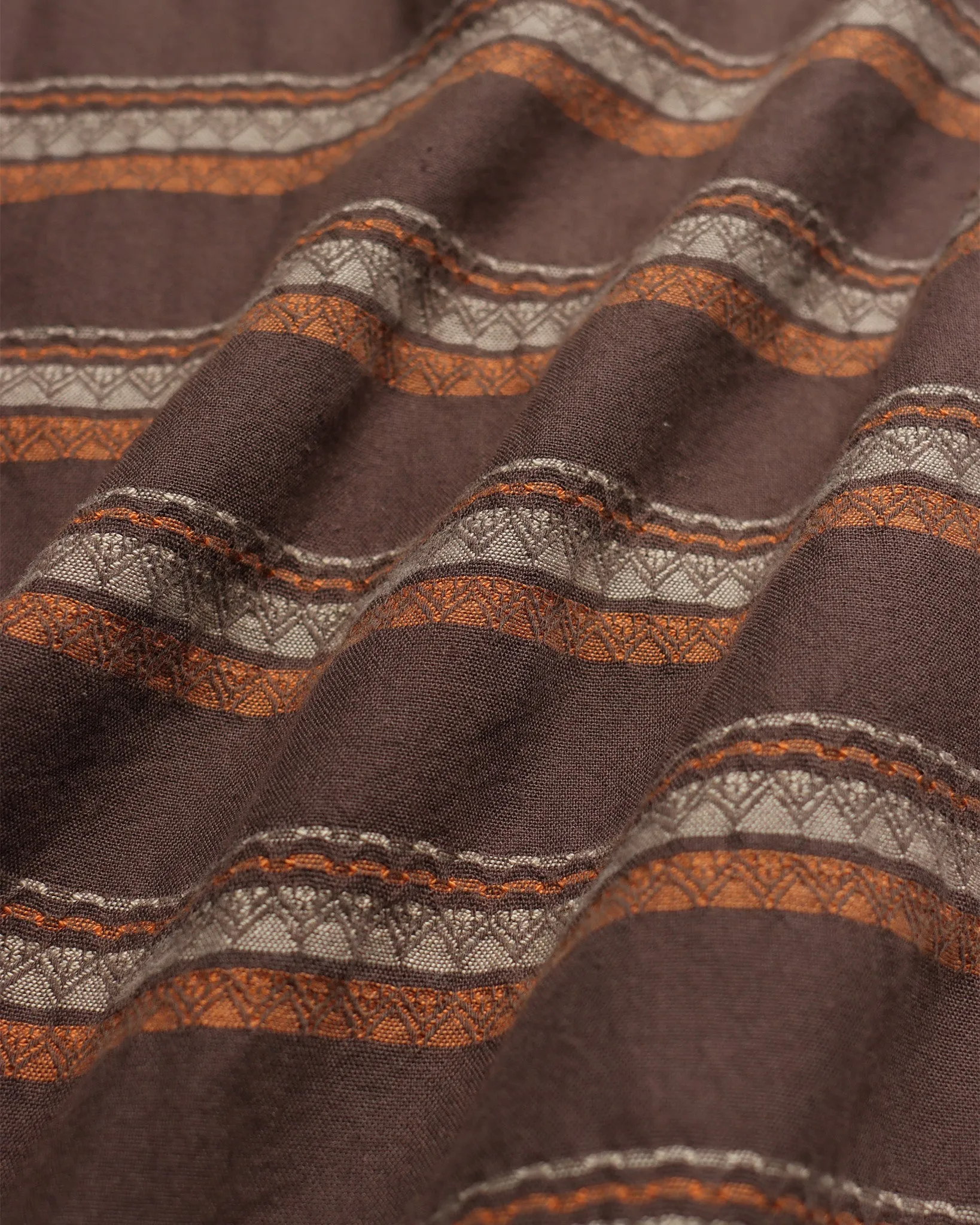 Classic Shirt - Slate Brown Peysa Stripe