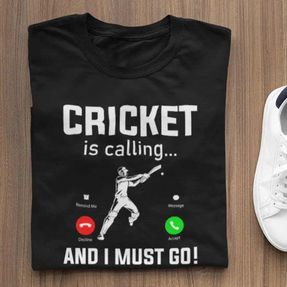 Cricket is calling & I must go Round Neck Half Sleeve Classic T-Shirt