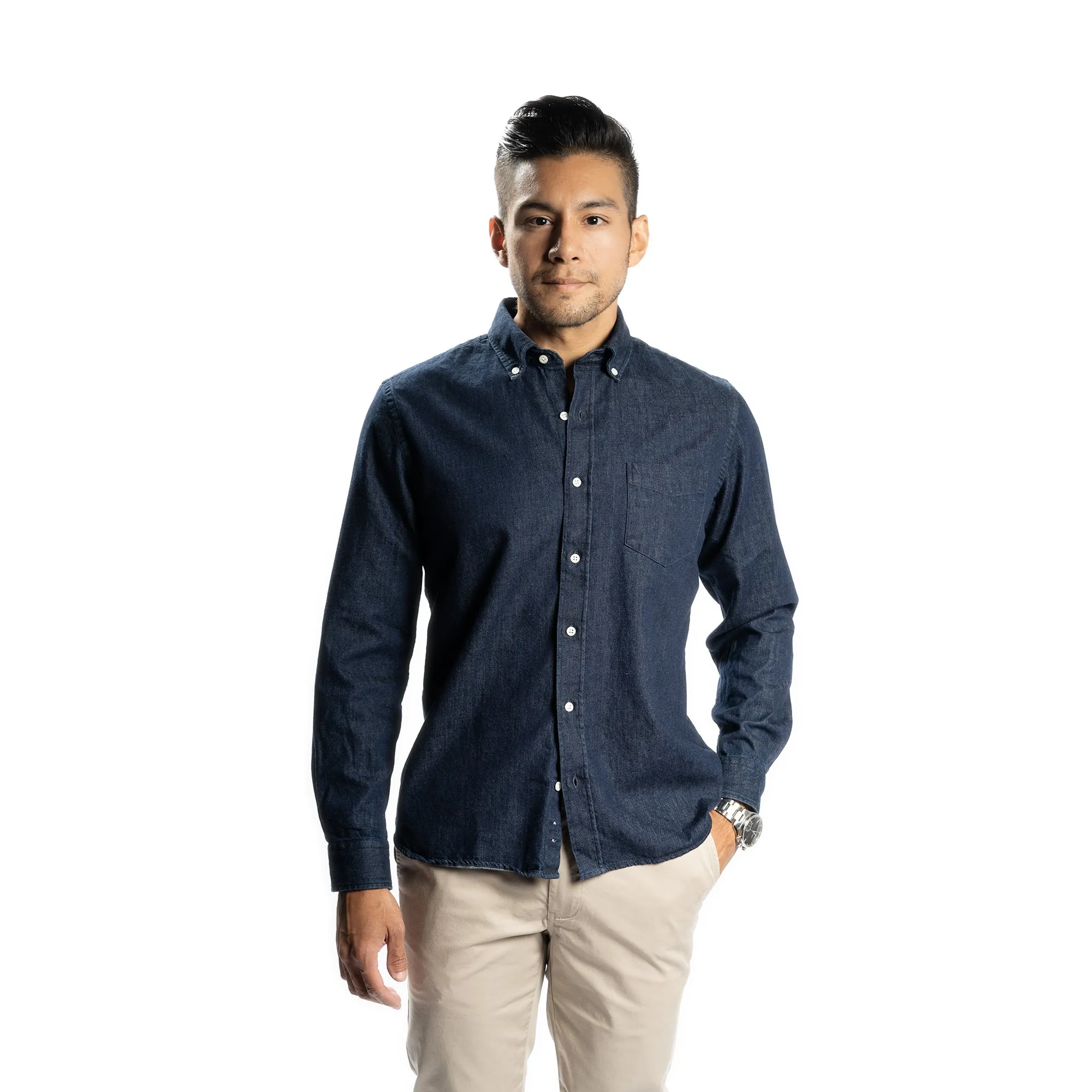 Denim Shirts Standard Fit - Dark Wash