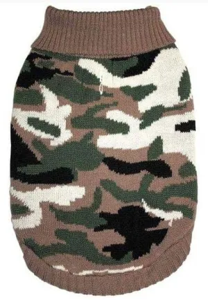 Fashion Pet Camouflage Sweater for Dogs - Large