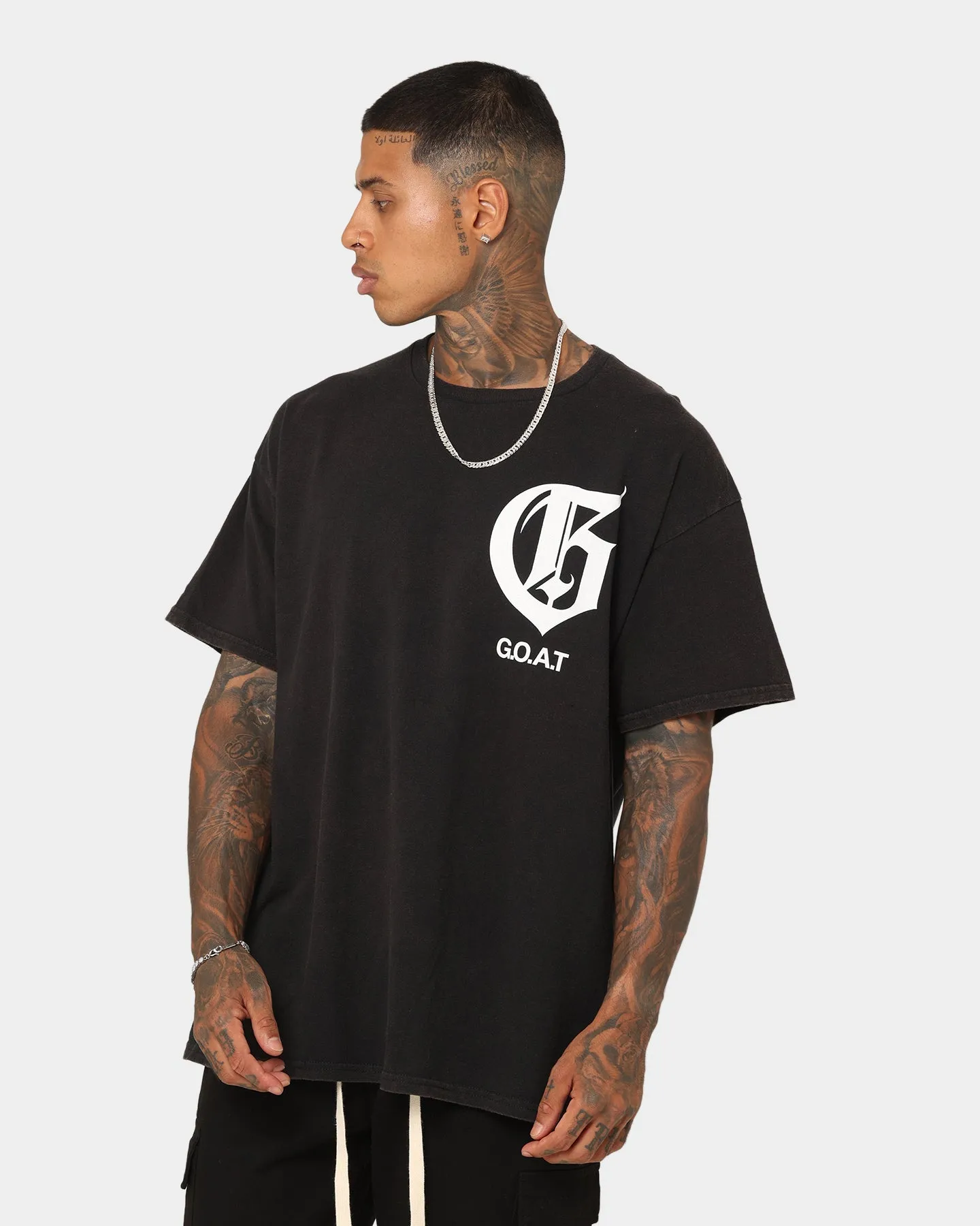 Goat Crew G.O.A.T Vintage T-Shirt Black Wash