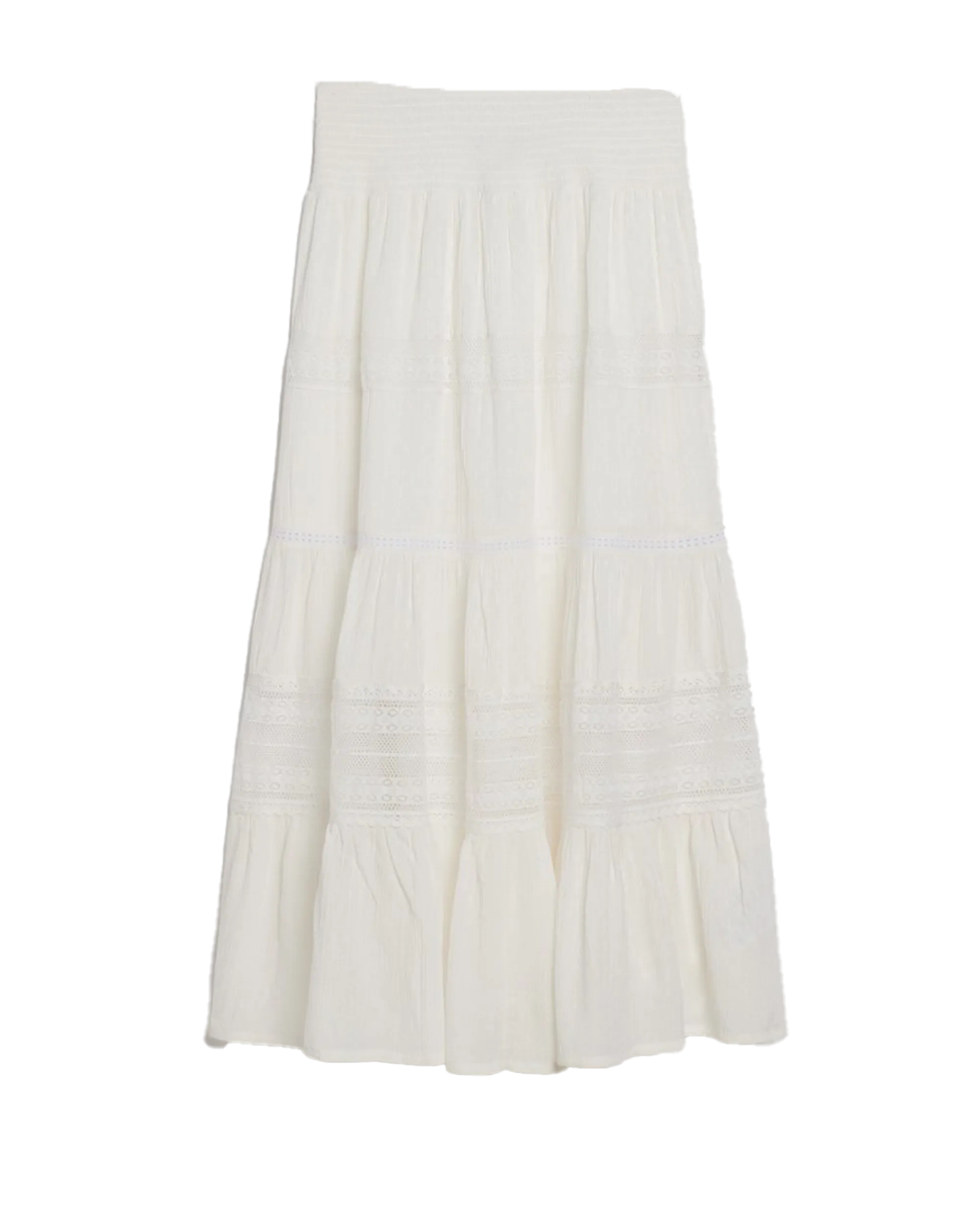 Ibiza Maxi Skirt in Off White