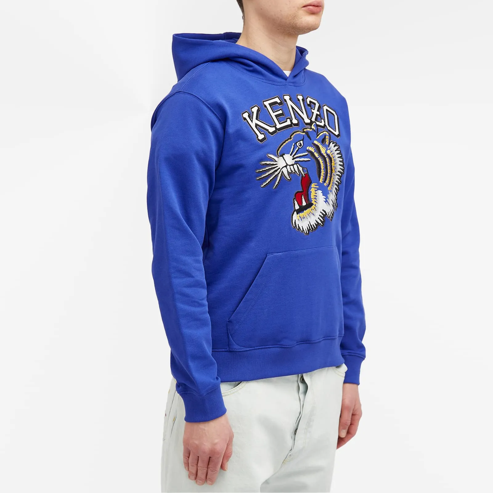 Kenzo Tiger Varsity Slim Popover Hoodie, Deep Sea Blue