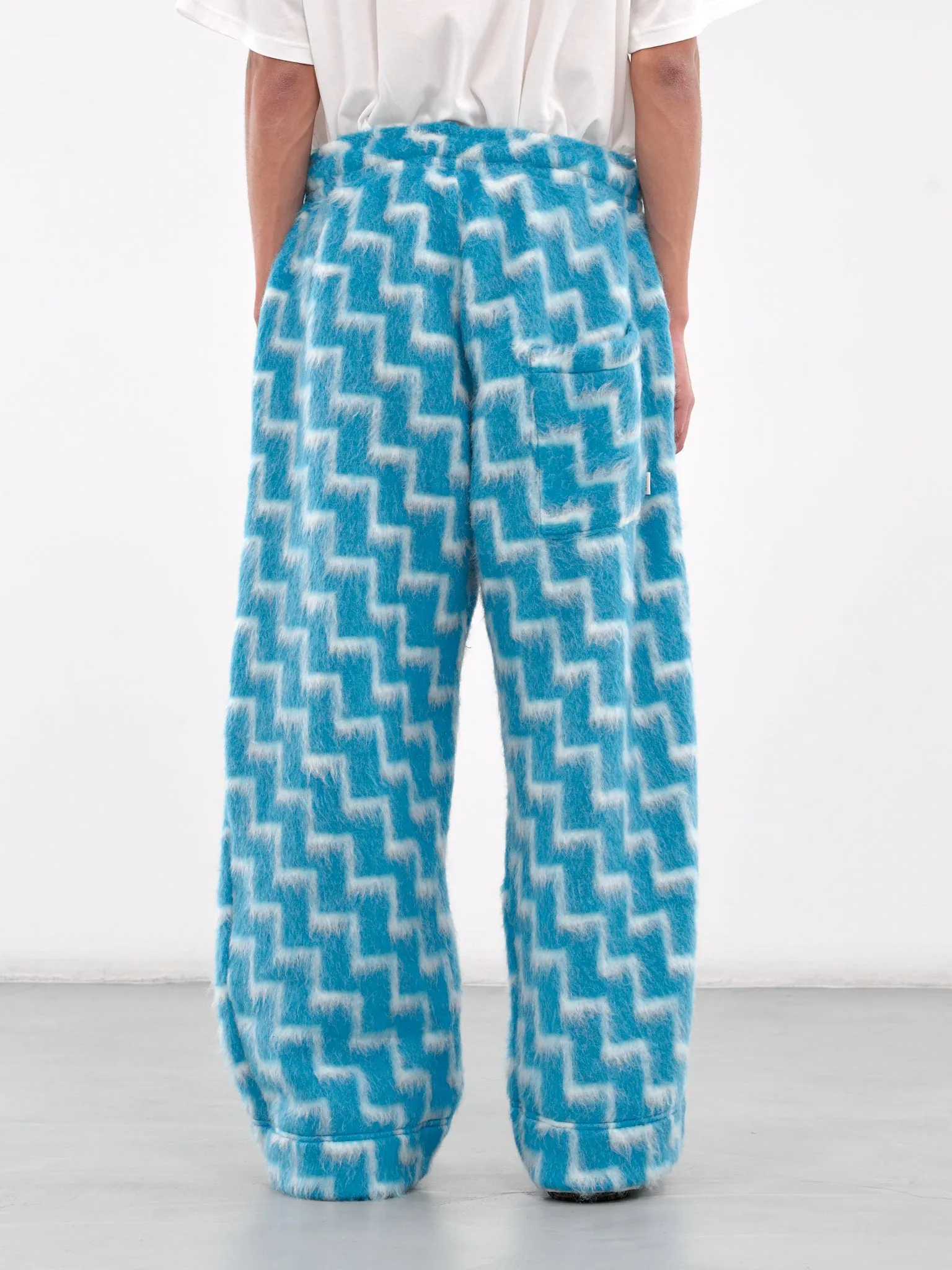 Loose Fit Pattern Pants (PT014V1-BLUE-WHITE)