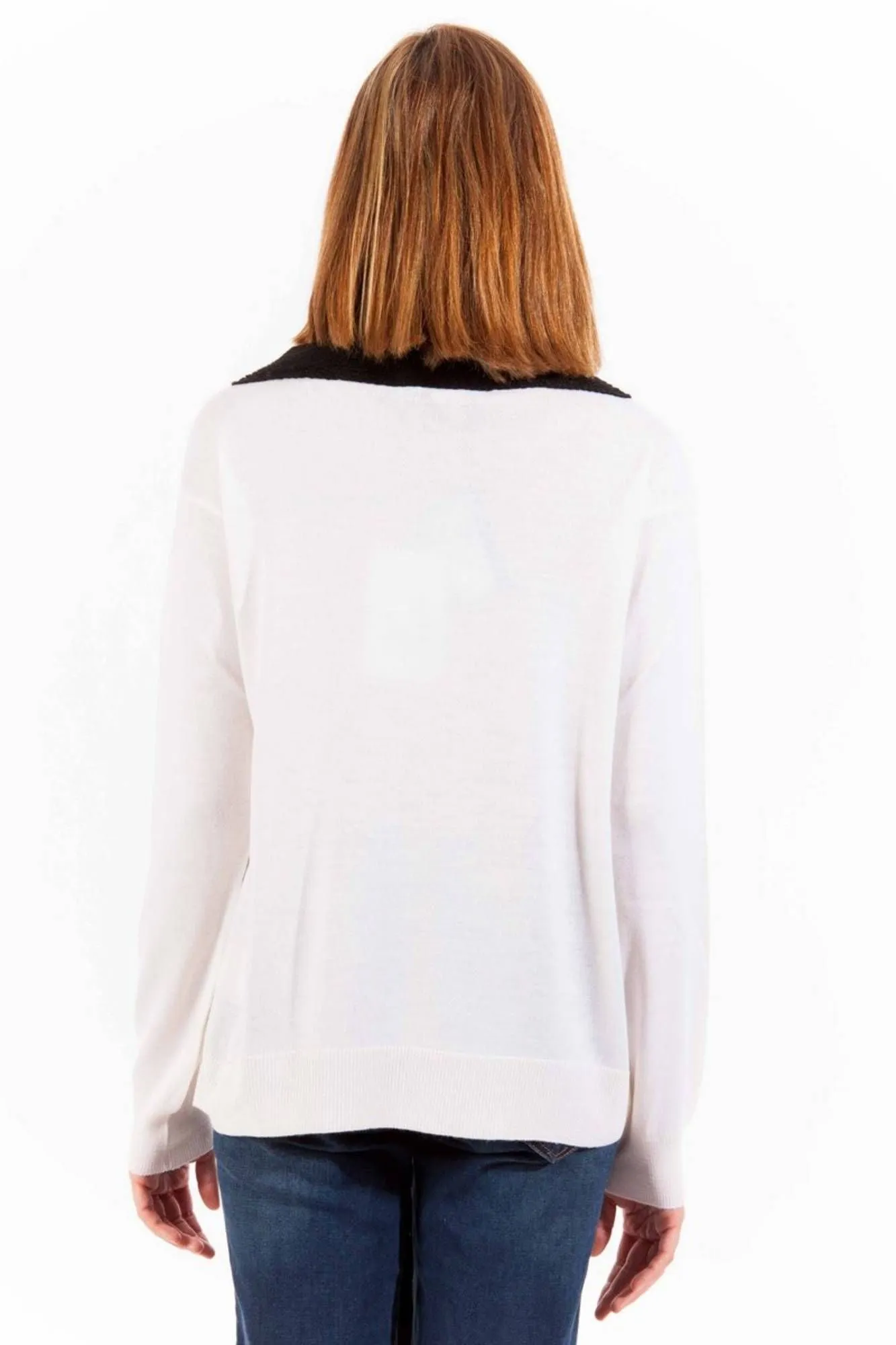 Love Moschino White Wool Women Sweater