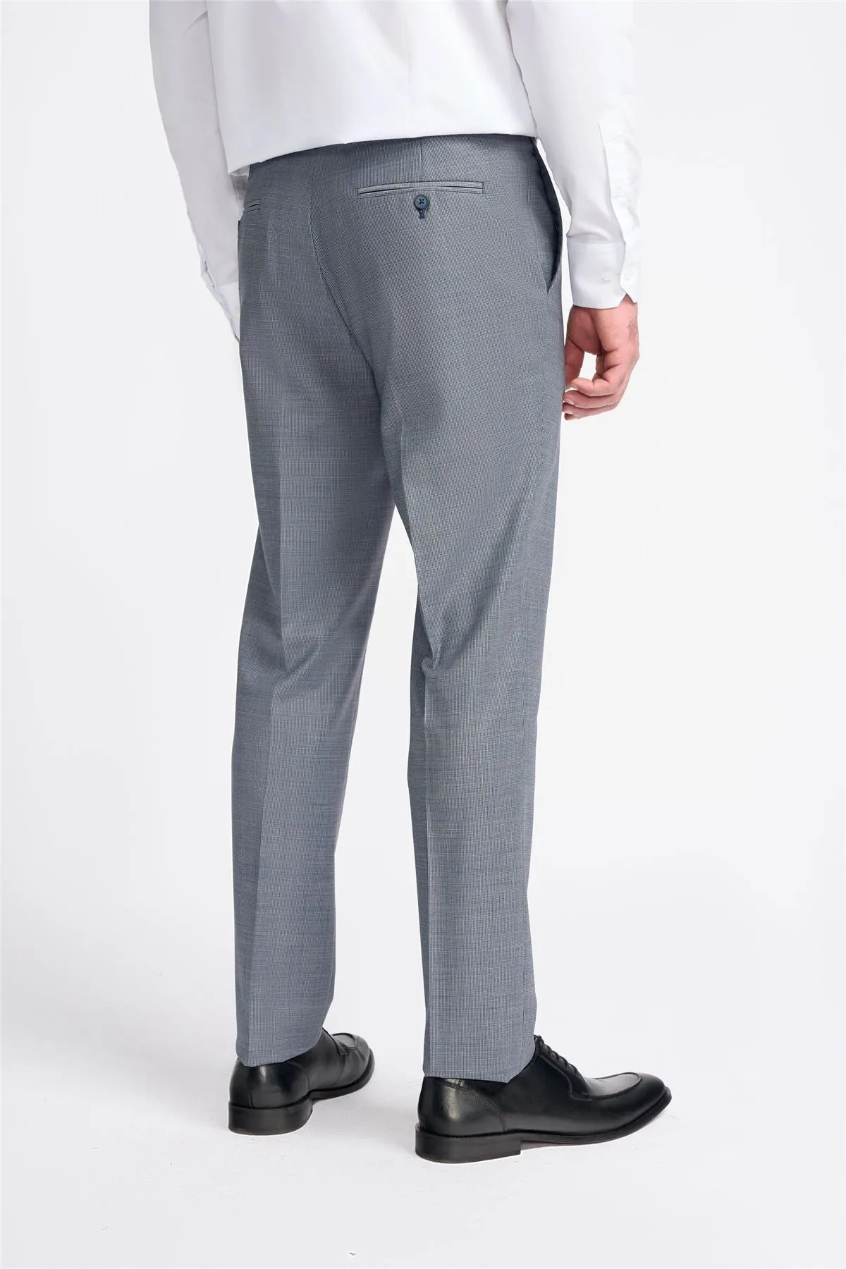 Men's Suit Grey 3 Piece Tailored Fit Formal Wedding Dress