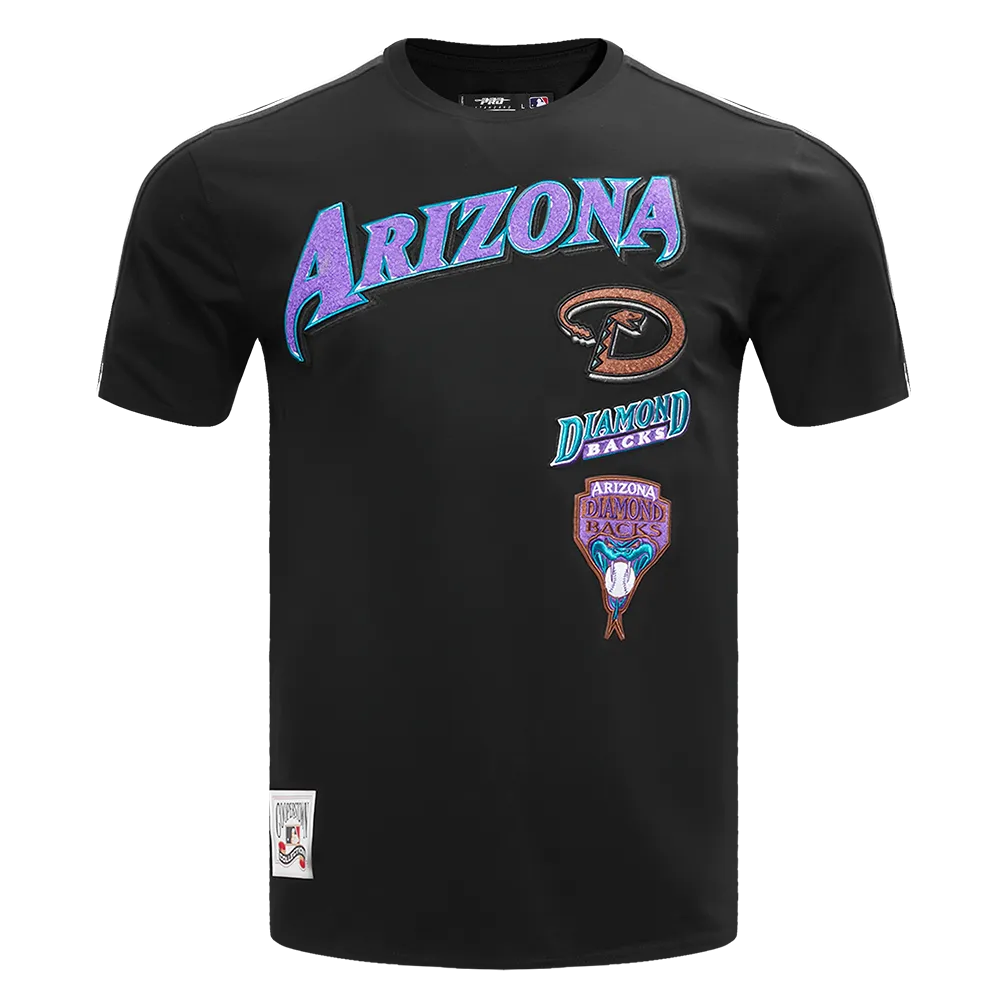 MLB ARIZONA DIAMONDBACKS RETRO CLASSIC MEN'S STRIPED TOP (BLACK)