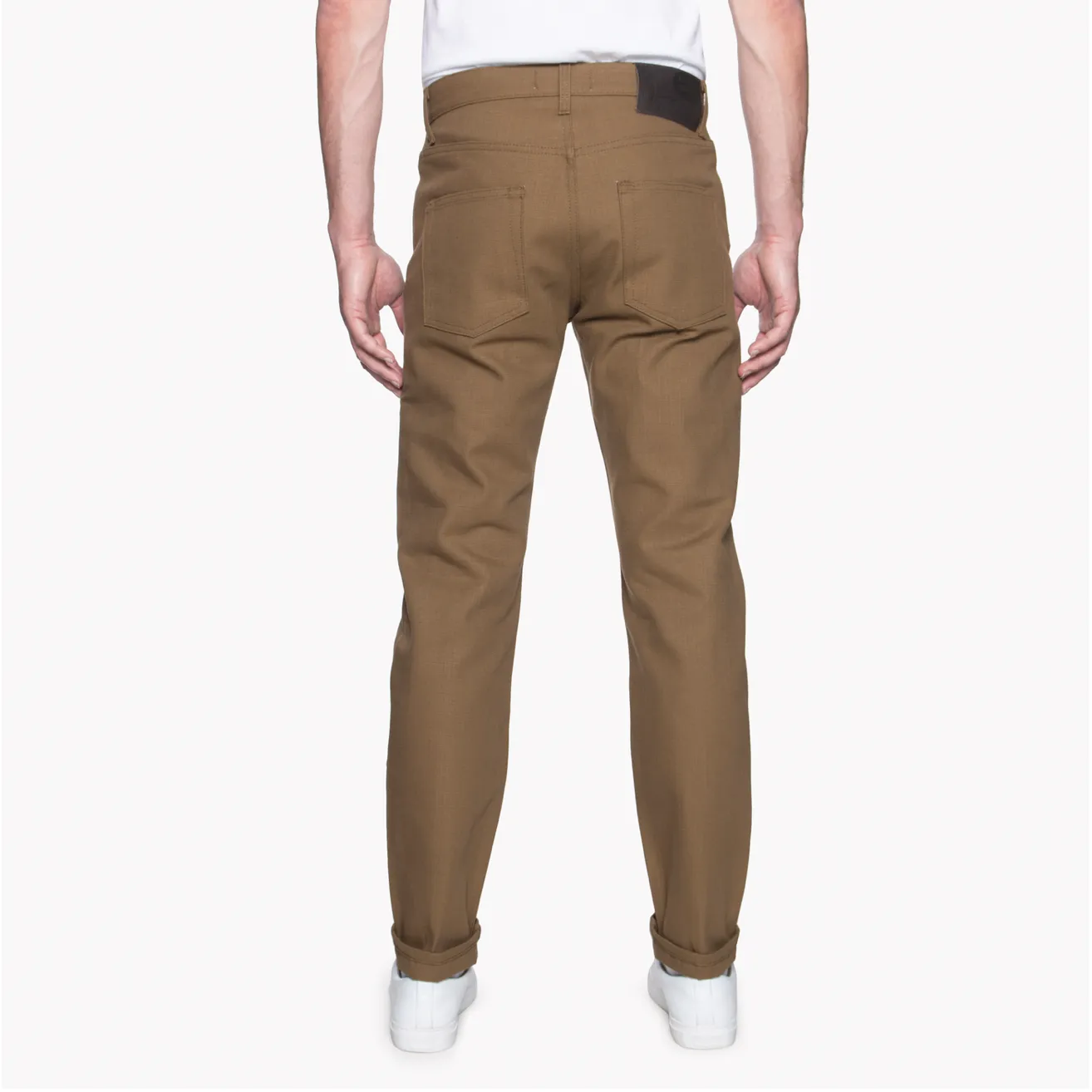 Naked & Famous Raw Cotton Canvas Easy Guy - Brown