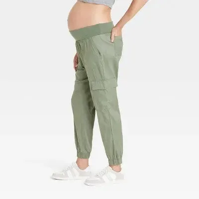 New - Over Belly High-Rise Maternity Joggers - Isabel Maternity by Ingrid & Isabel