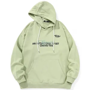 Plain Typography Graphic Unisex Hoodies