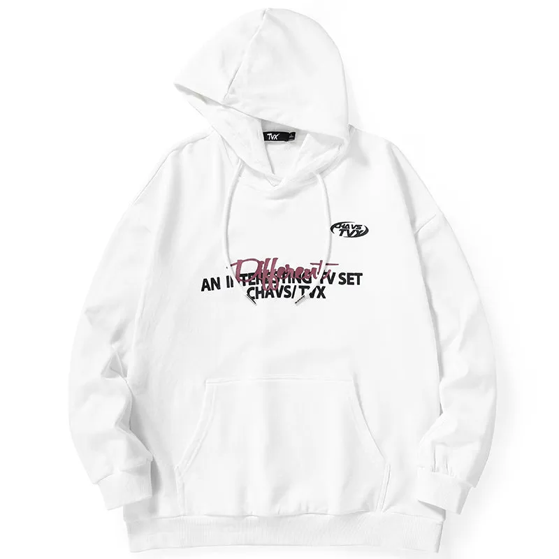 Plain Typography Graphic Unisex Hoodies