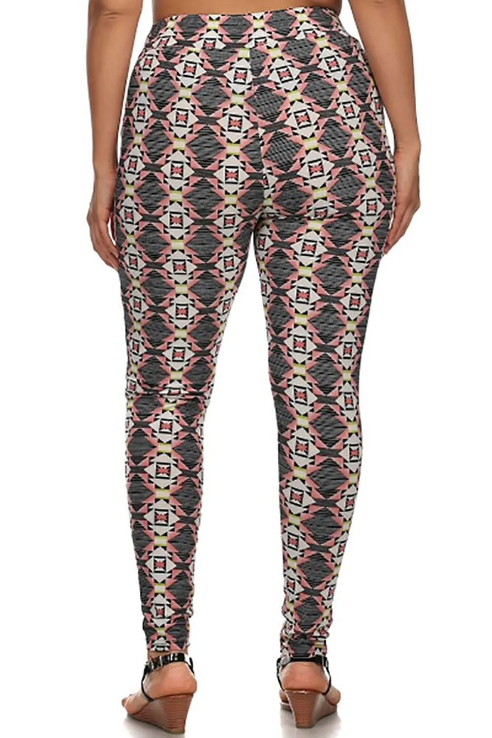 Plus Size Semi Harlem High Waist Leggings with Pockets