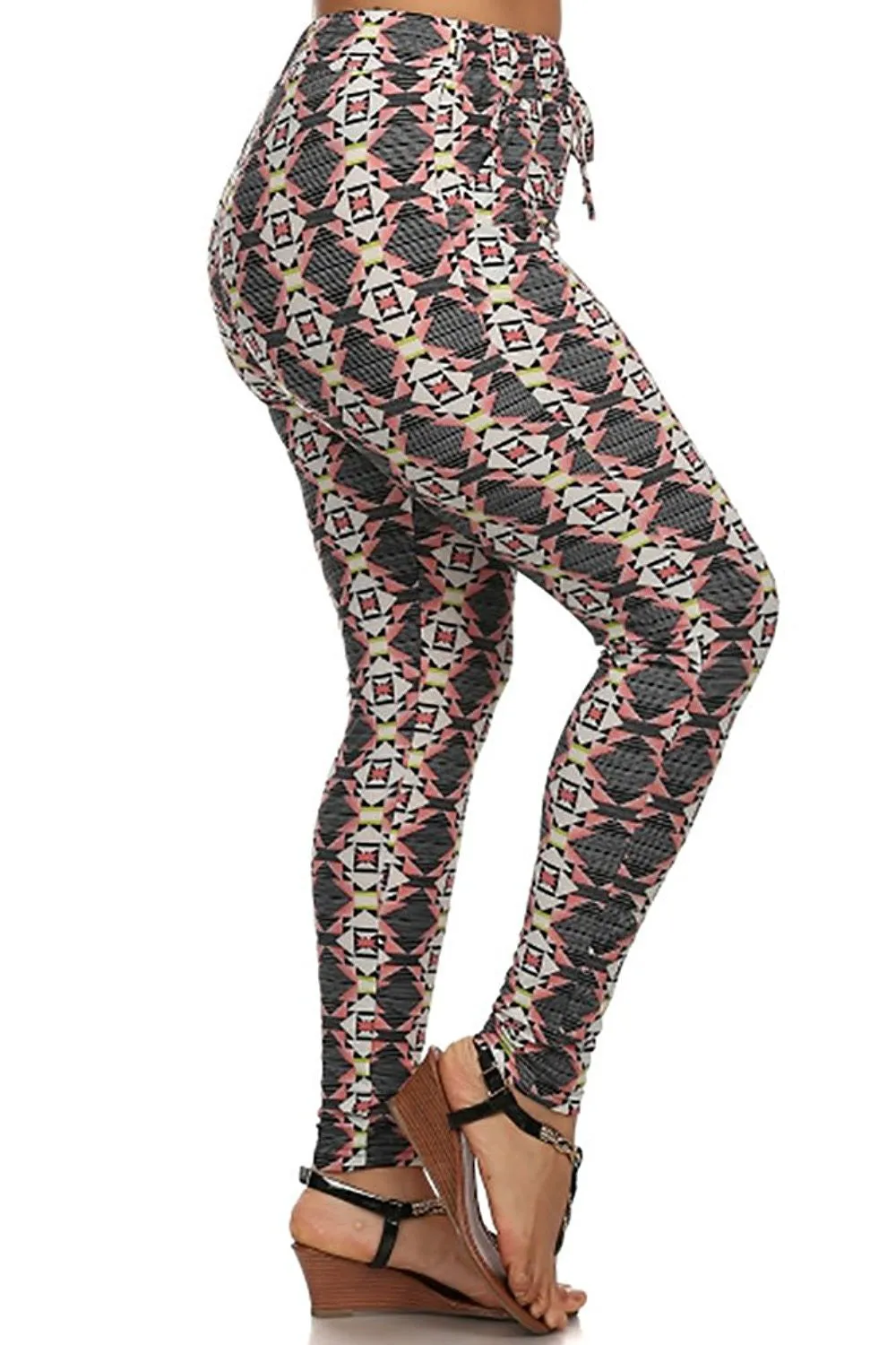 Plus Size Semi Harlem High Waist Leggings with Pockets