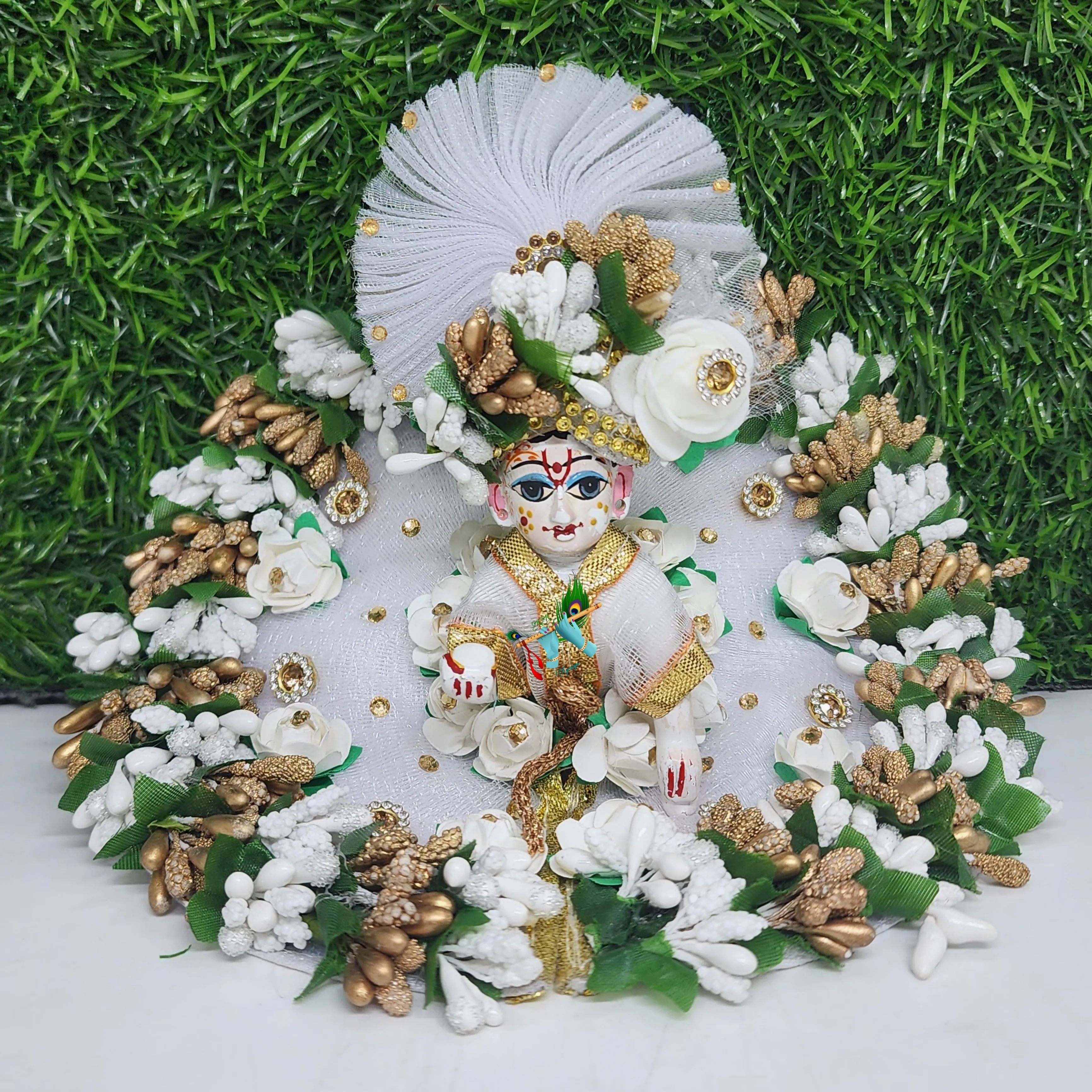 pollen dress with pagdi for laddu gopal ji