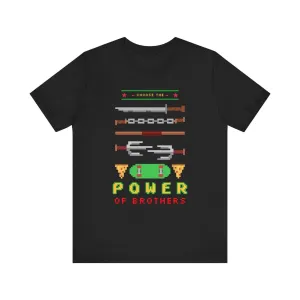 Retro Gaming Power of Brothers T Shirt