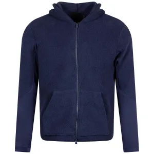 Sherpa Hybrid Full Zip Hoodie Maltese Blue - SU24