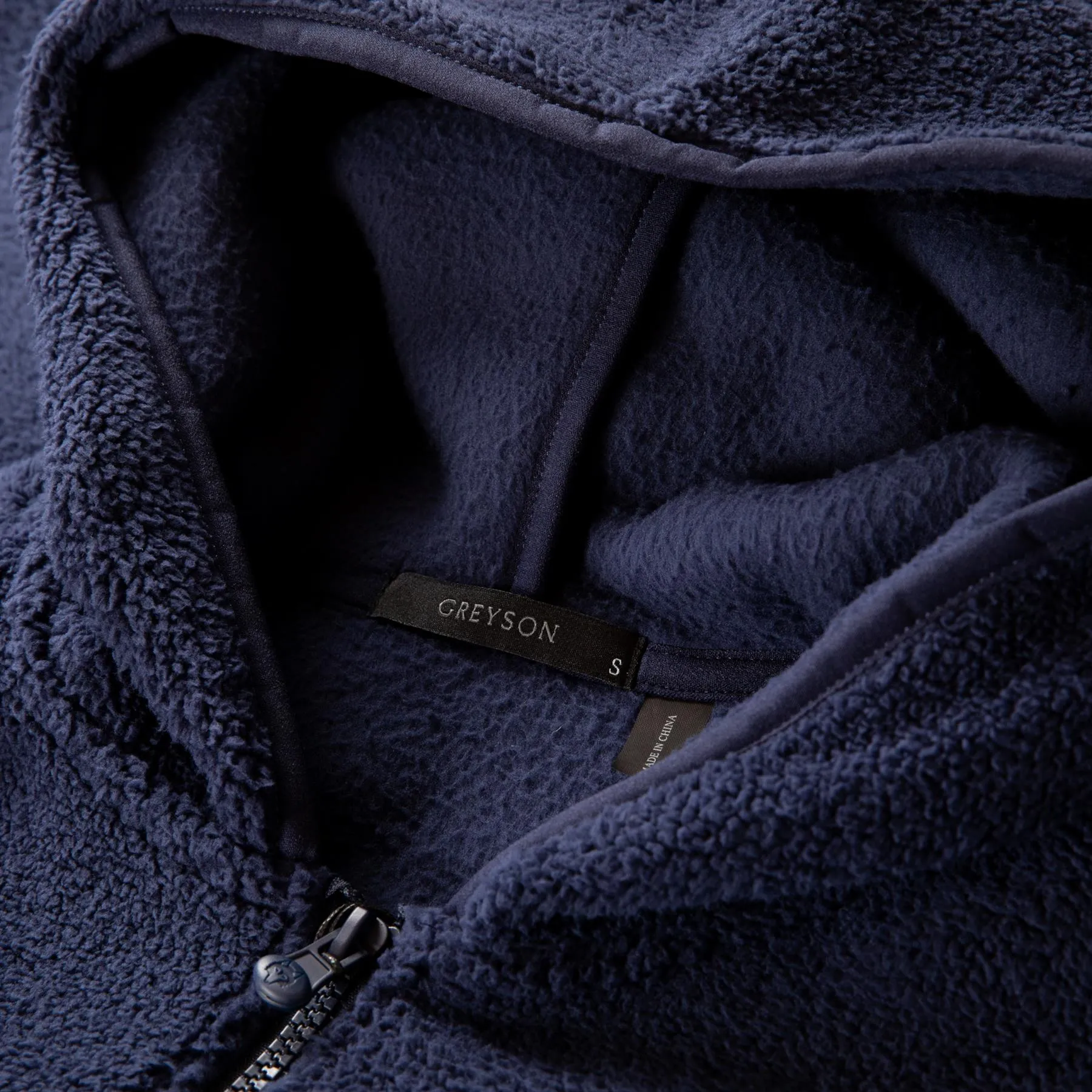 Sherpa Hybrid Full Zip Hoodie Maltese Blue - SU24