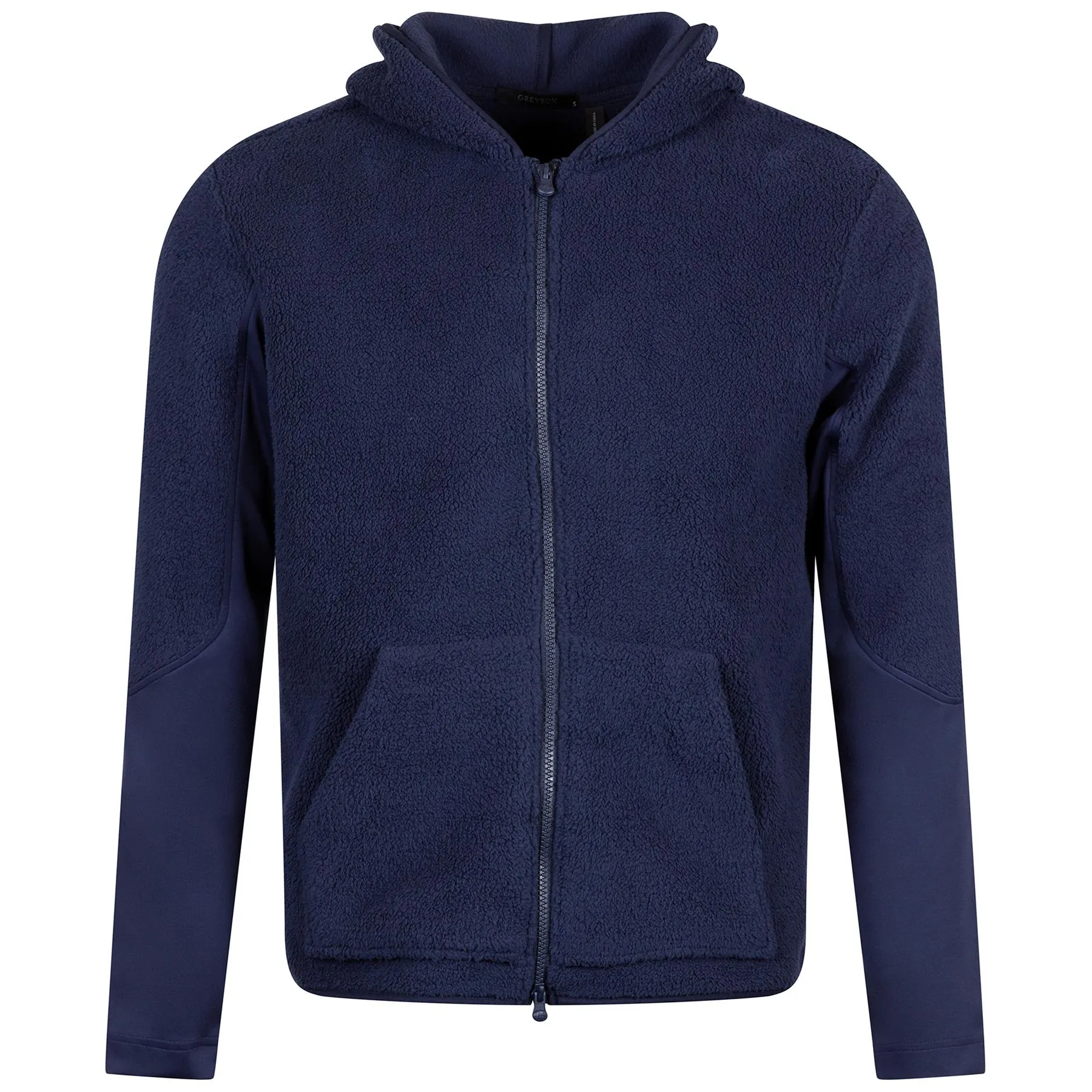 Sherpa Hybrid Full Zip Hoodie Maltese Blue - SU24