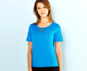 Stencil Silvertech Ladies S/S Top (1258S)