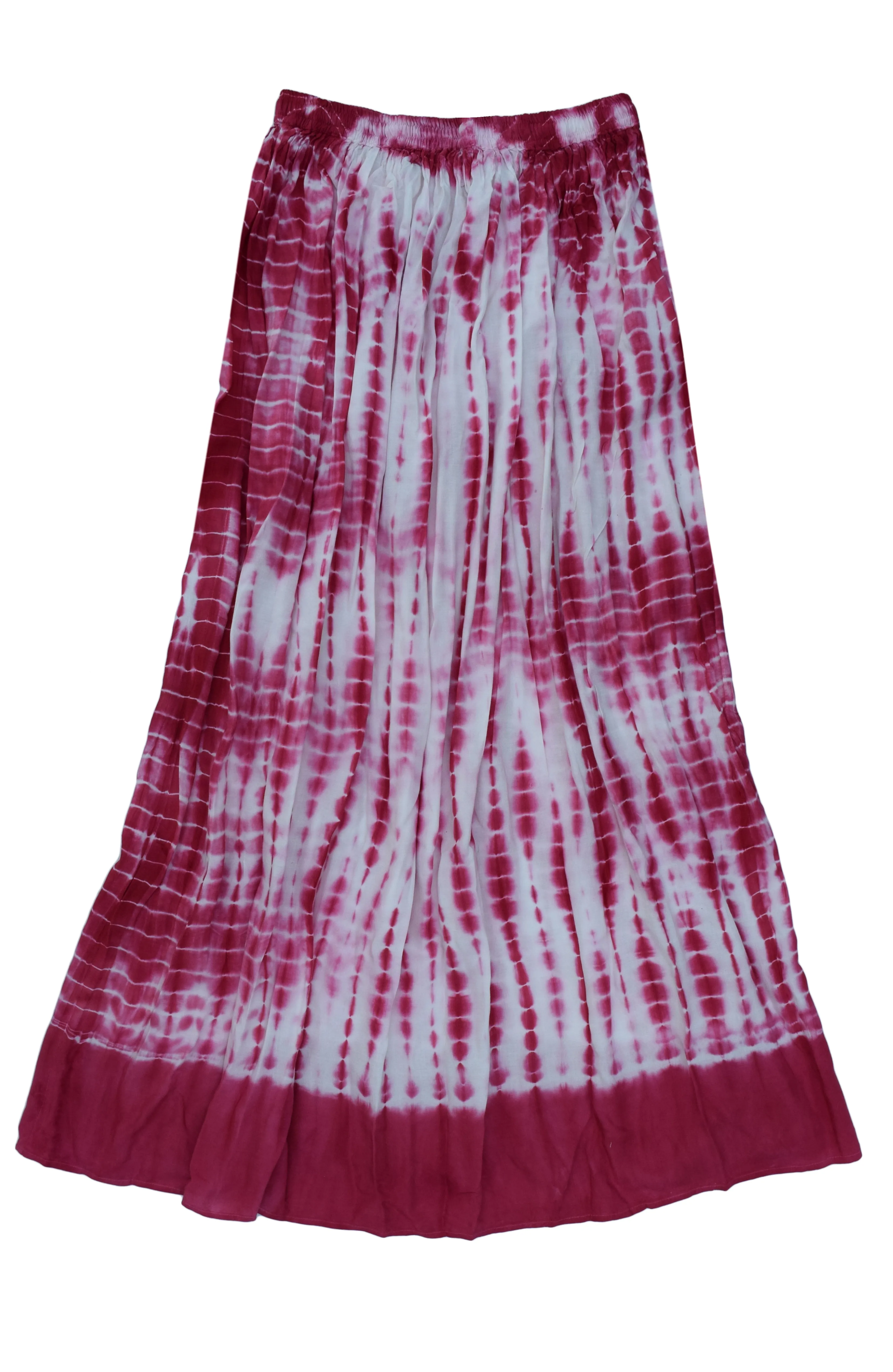 Viscose rayon Crinkled Tie n Dye Skirt