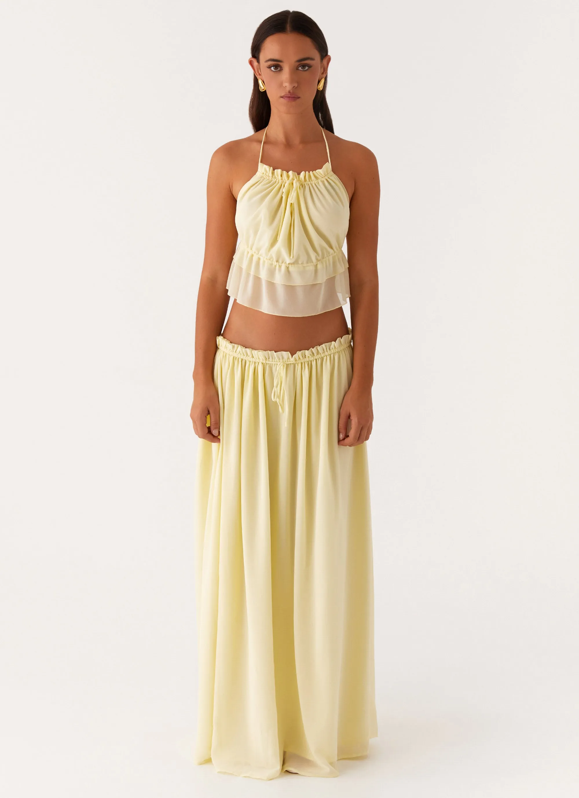 Zaya Maxi Skirt - Yellow