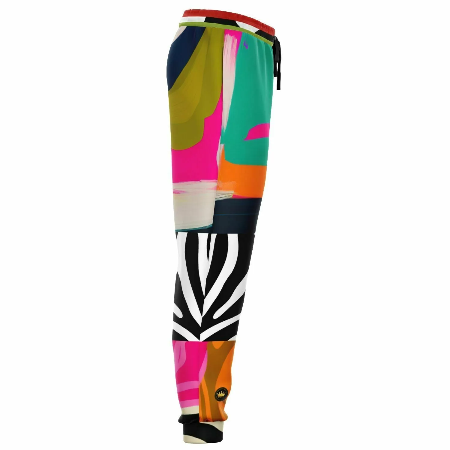 Zebra Fantasia Pink Abstract Geo Eco-Poly Unisex Joggers